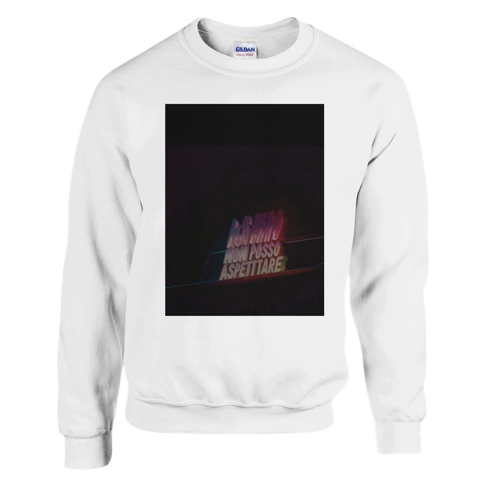 Official 'ORA NON POSSO ASPETTARE' Artist Sweatshirt – Premium Comfort Design
