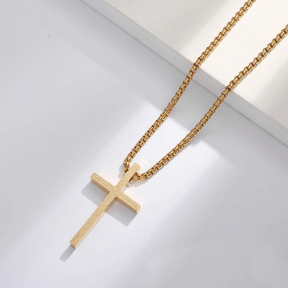 Collana Croce - A Mio Figlio, con Amore Mamma.