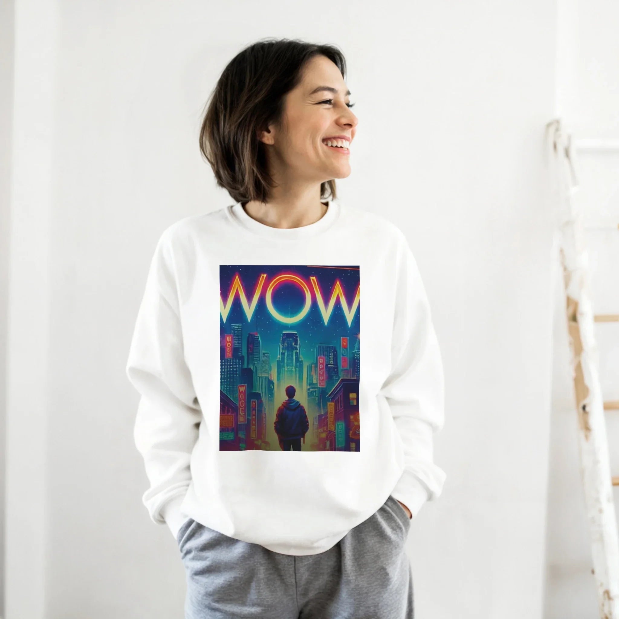 WOW Artist Blend Sweatshirt – Soft 50/50 Cotton-Polyester Design