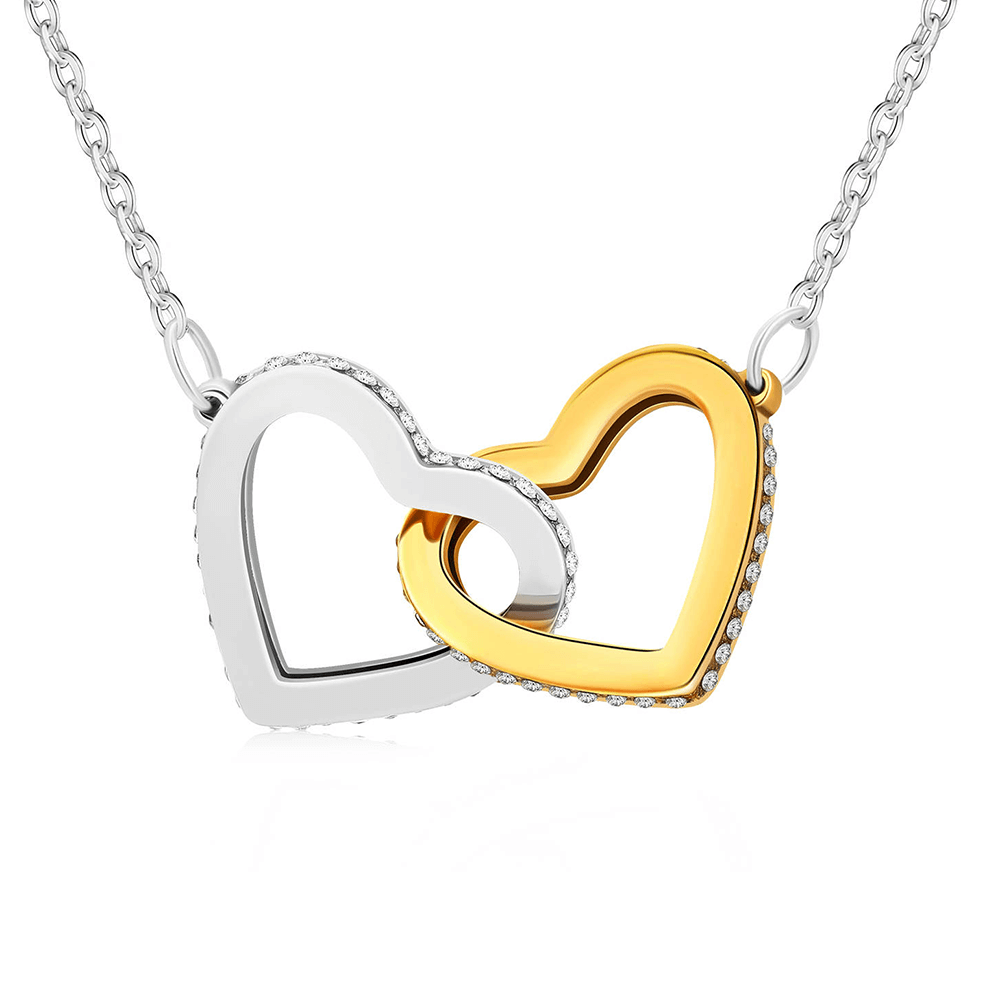 Collana Donna 2 Cuori - Finitura in Oro 14 carati