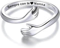 Anello da Donna in Argento Sterling 925 - Sempre con Te Nonna