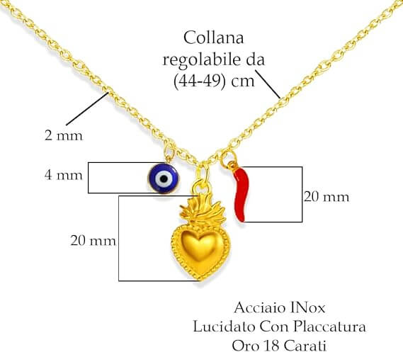 Collana Donna - Cuore Sacro