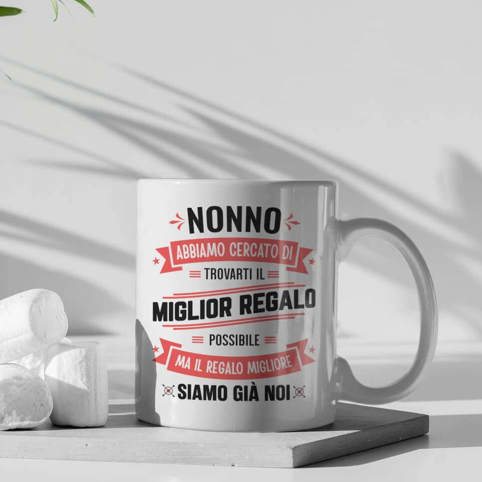 Tazza Nonno abbiamo cercato di trovarti il miglior regalo - NOI