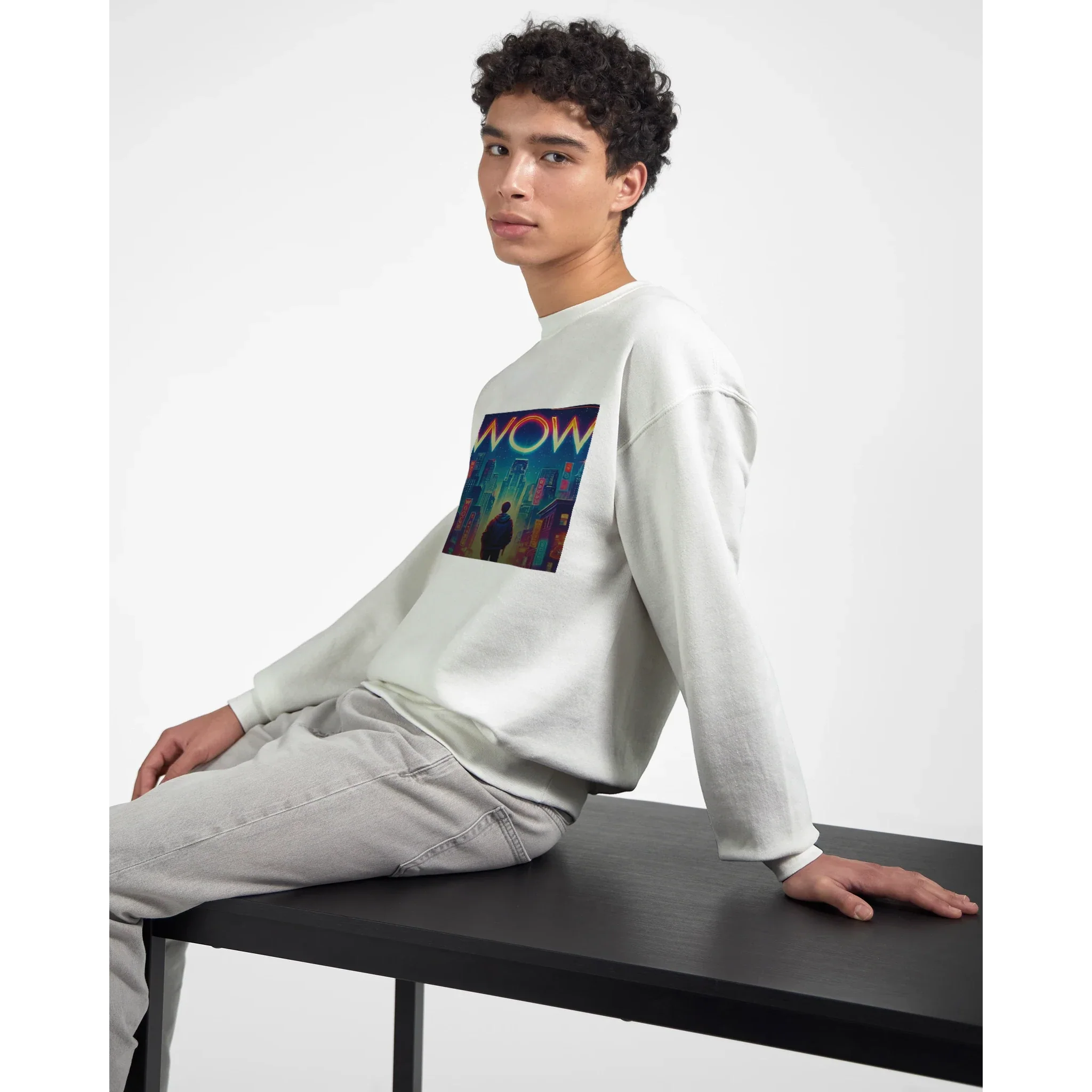 WOW Artist Blend Sweatshirt – Soft 50/50 Cotton-Polyester Design