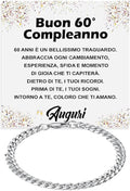 Bracciale Cubano Compleanno - 60 anni