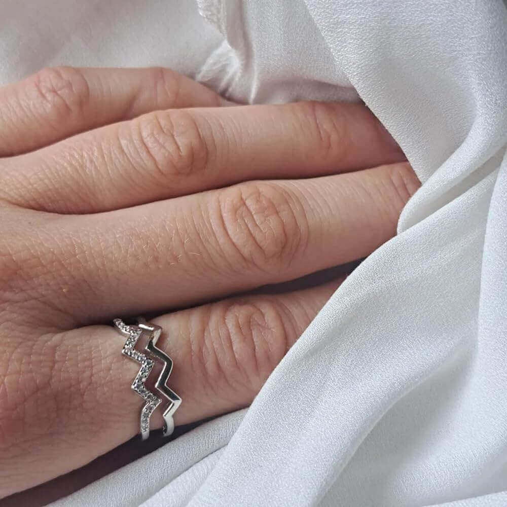 Anello in Argento Sterling 925 - A Mia Moglie - Alti e Bassi