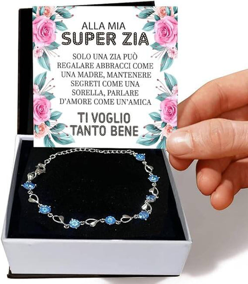 Bracciale Pietre Blu - Super Zia