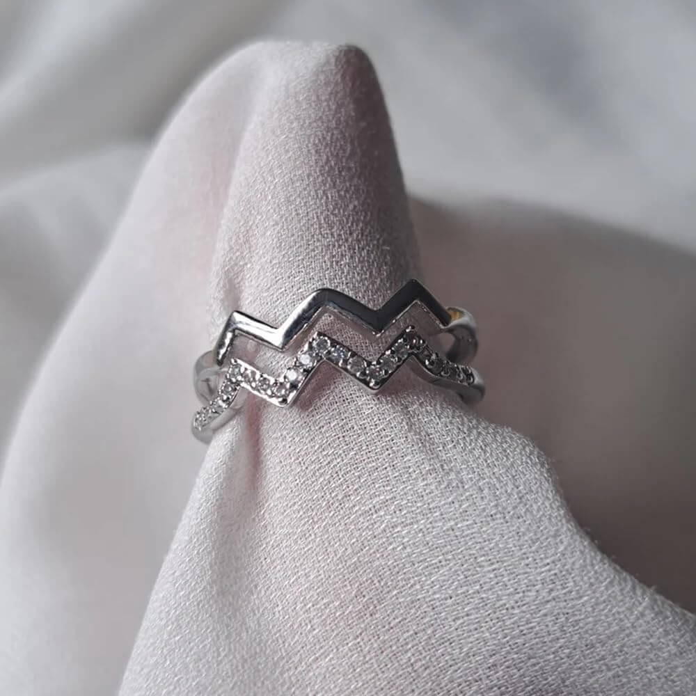 Anello in Argento Sterling 925 - Alla mia Migliore Amica  - Alti e Bassi