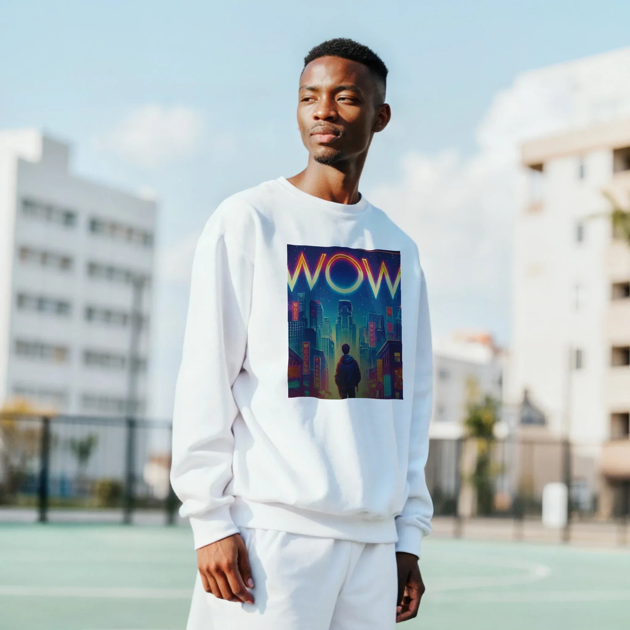 WOW Artist Blend Sweatshirt – Soft 50/50 Cotton-Polyester Design