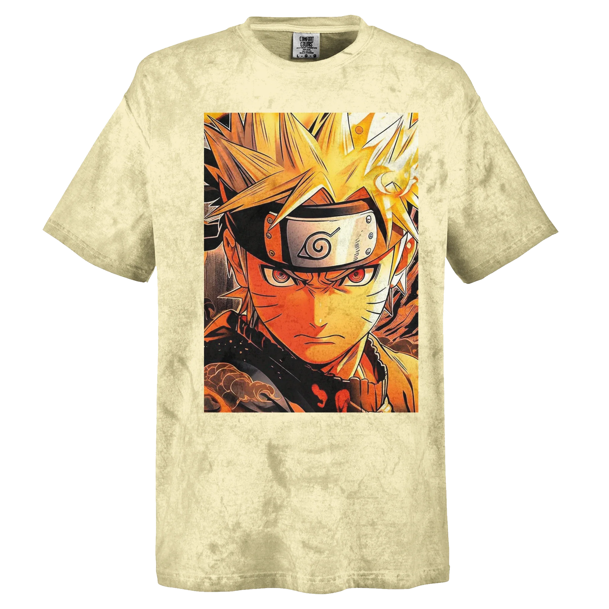 Naruto Ninja Comfort Colors Heavyweight T-Shirt – Vibrant Tie-Dye Design
