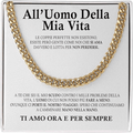 Collana da Uomo Oro - All'Uomo della Mia Vita.