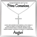 Collana Croce Argento sterling 925 - Prima Comunione