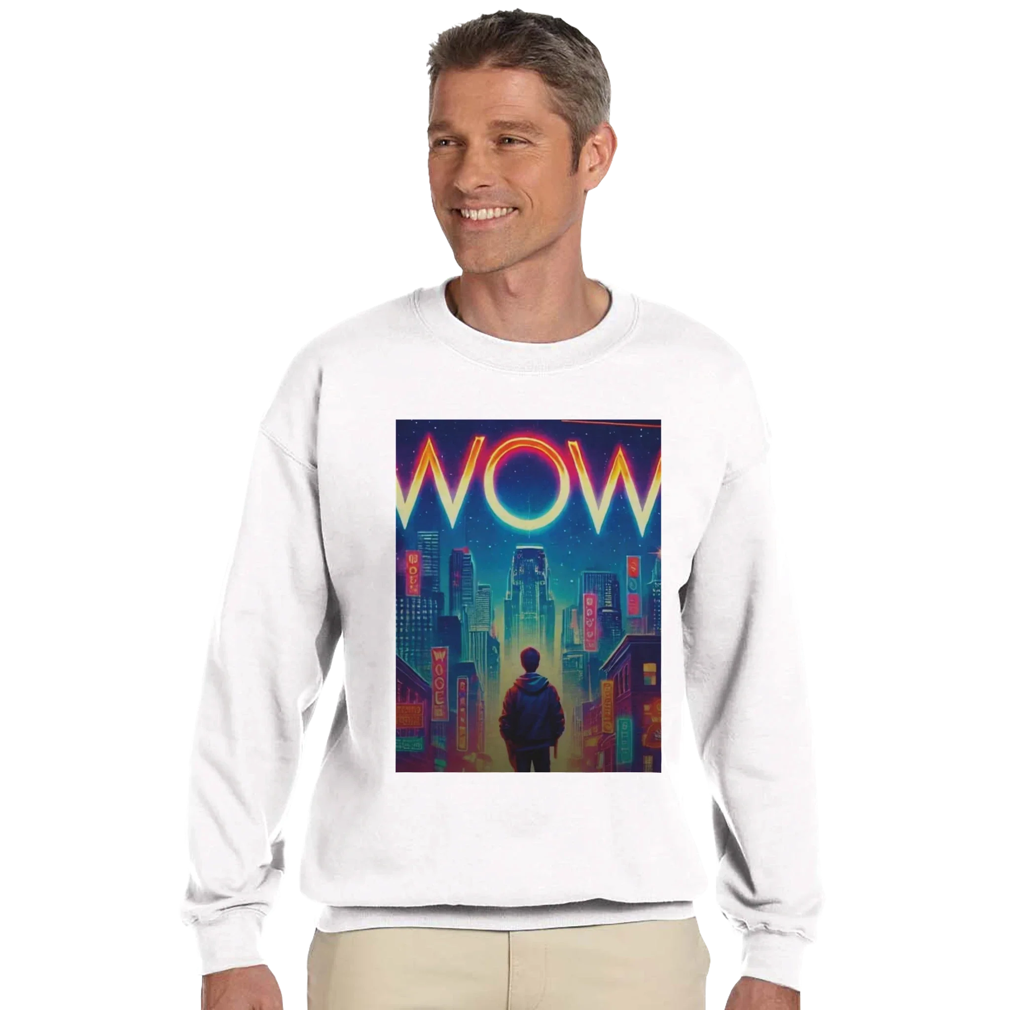 WOW Artist Blend Sweatshirt – Soft 50/50 Cotton-Polyester Design