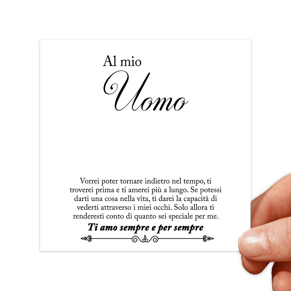 Cartoncini con dediche Uomo