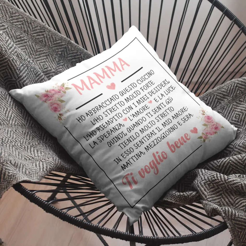 Cuscino Mamma Ti voglio bene