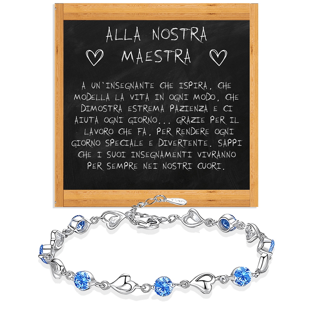 Bracciale Pietre Blu - Alla Nostra Maestra