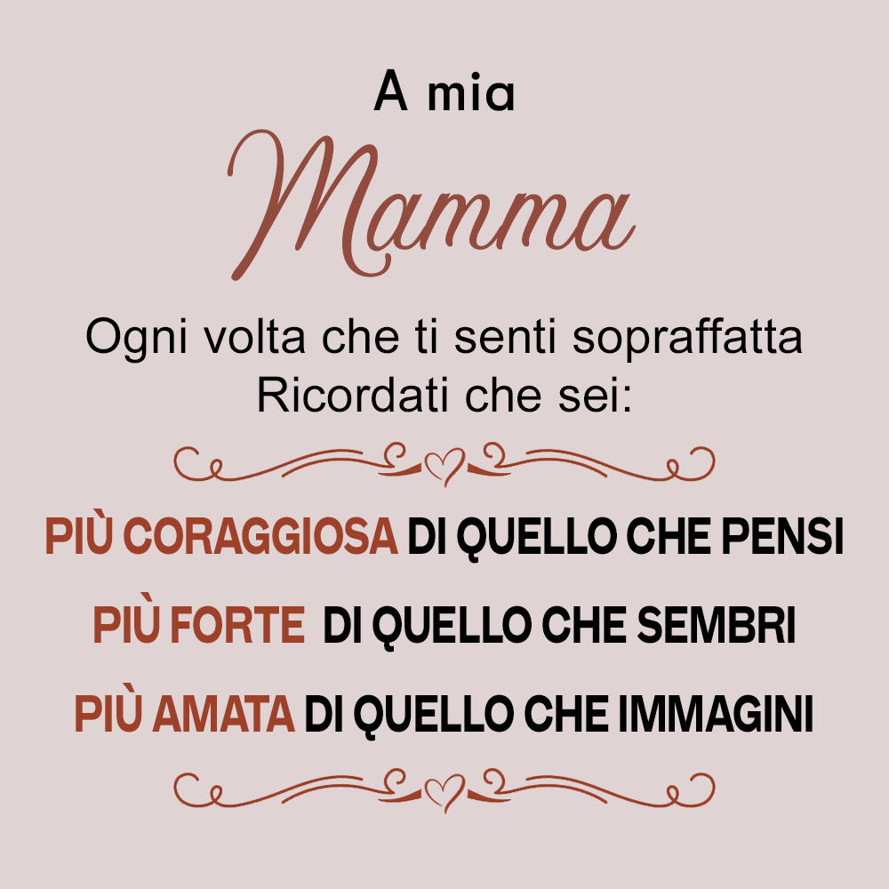 Anello da Donna in Argento Sterling 925 Per mia Mamma - Croce