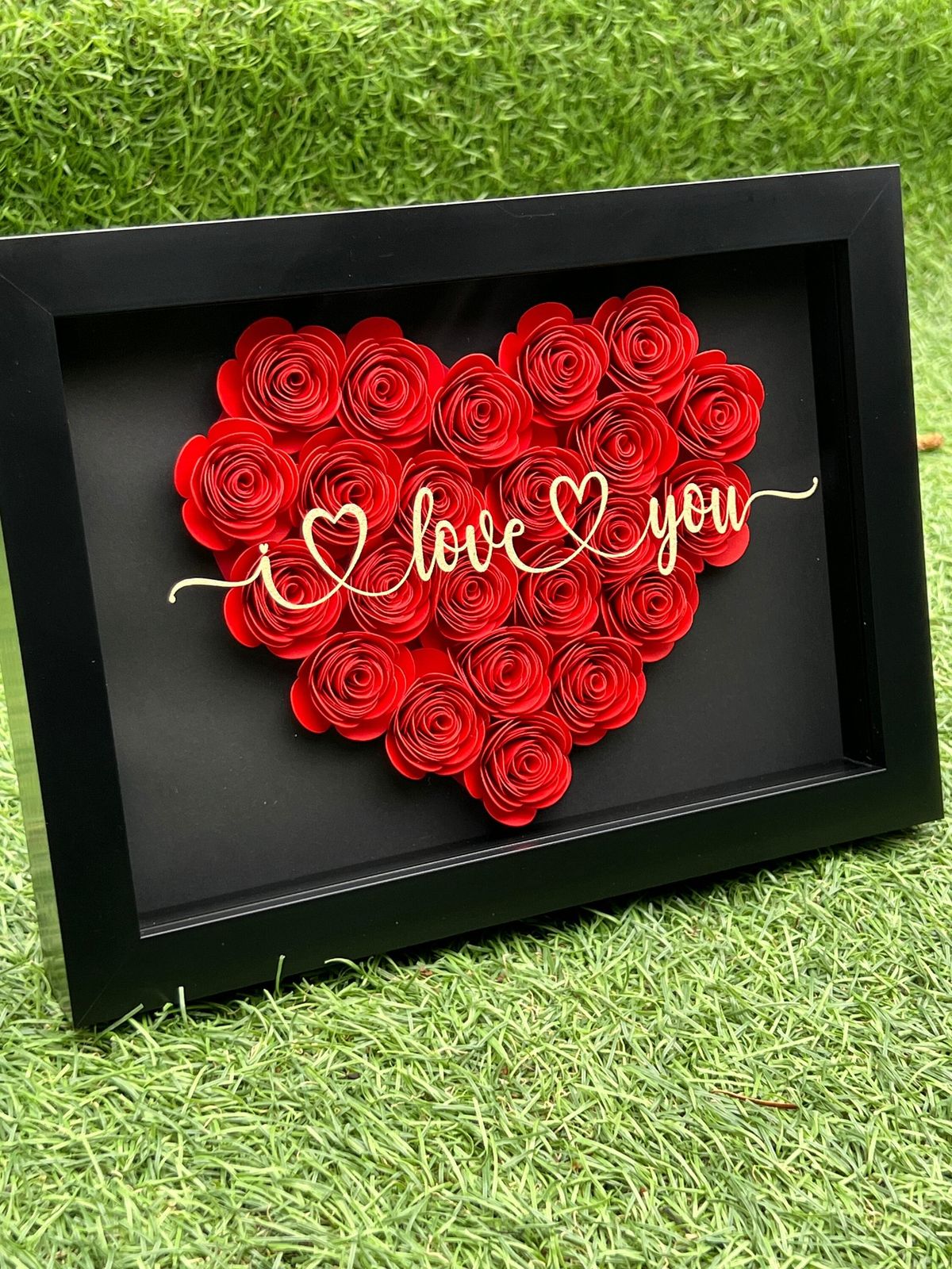 SHADOW BOX PERSONALIZZATE CON ROSE 3D