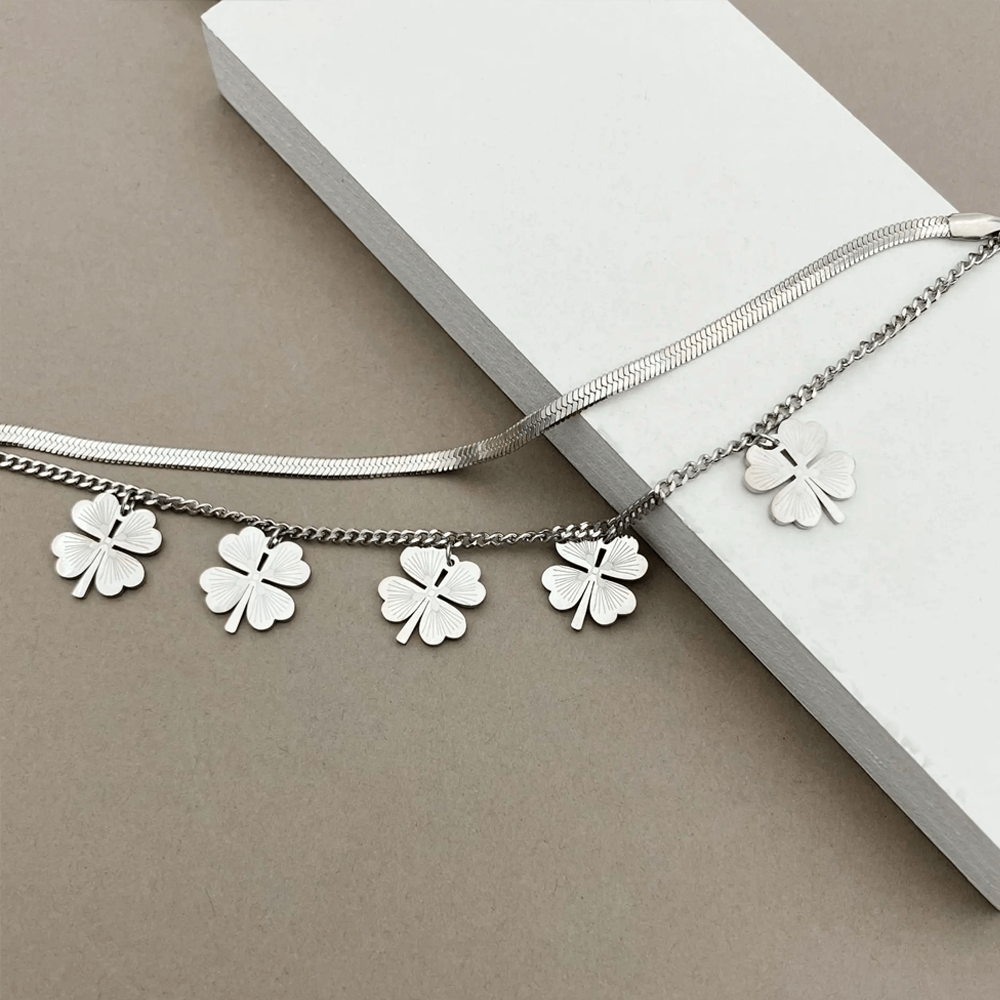 Bracciale Quadrifoglio A mia Mamma -  Ti voglio tanto bene.