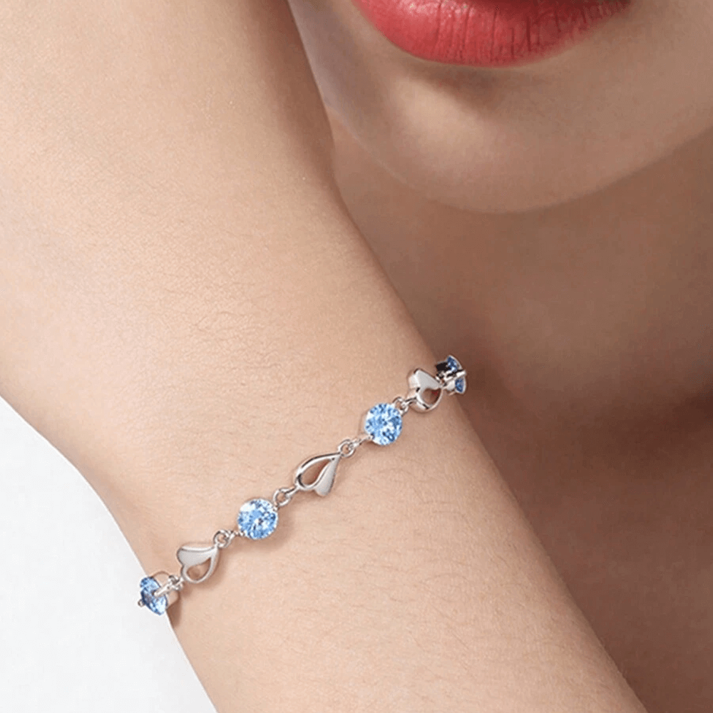 Bracciale Pietre Blu - Felice Anniversario