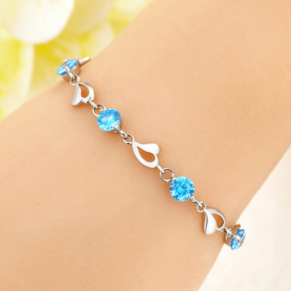 Bracciale Pietre Blu Compleanno - 30 anni
