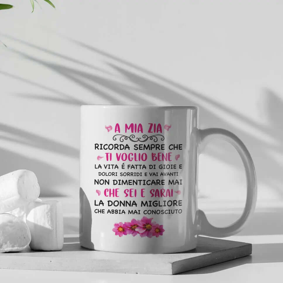 Tazza A Mia Zia Ricorda Sempre Che Ti Voglio Bene