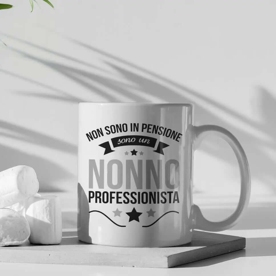 Tazza Non Sono In Pensione Sono Un Nonno Professionista