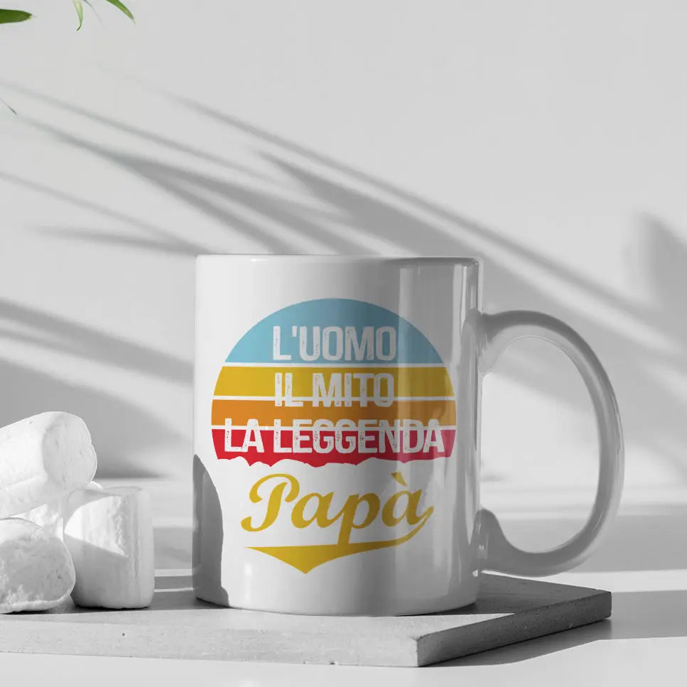Tazza Papà L'Uomo Mito Leggenda