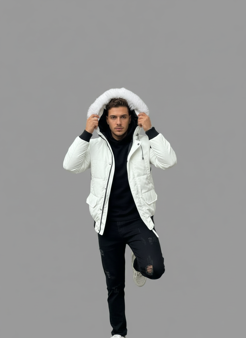 Giubbotto Invernale Con Pelliccia