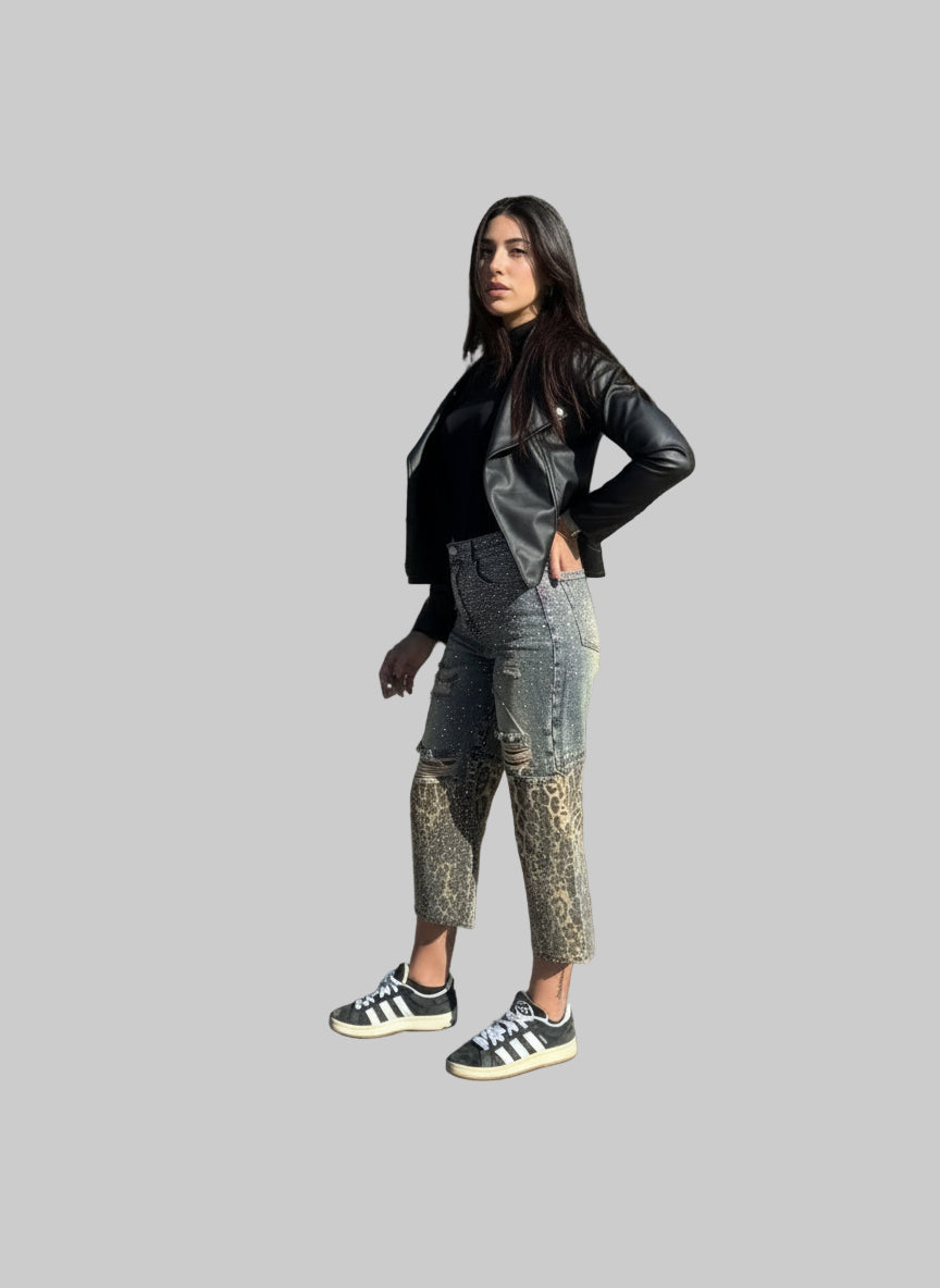 Jeans Leopardato