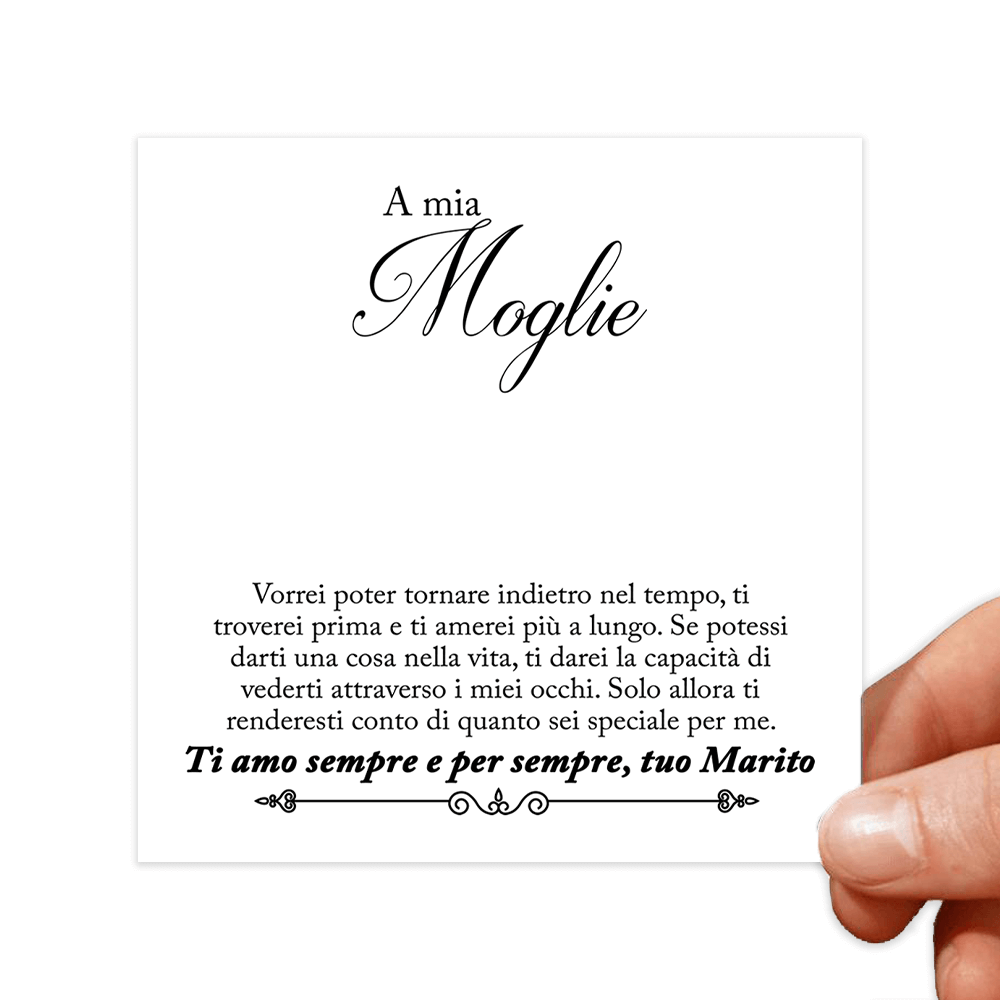 Cartoncini con dediche Donna