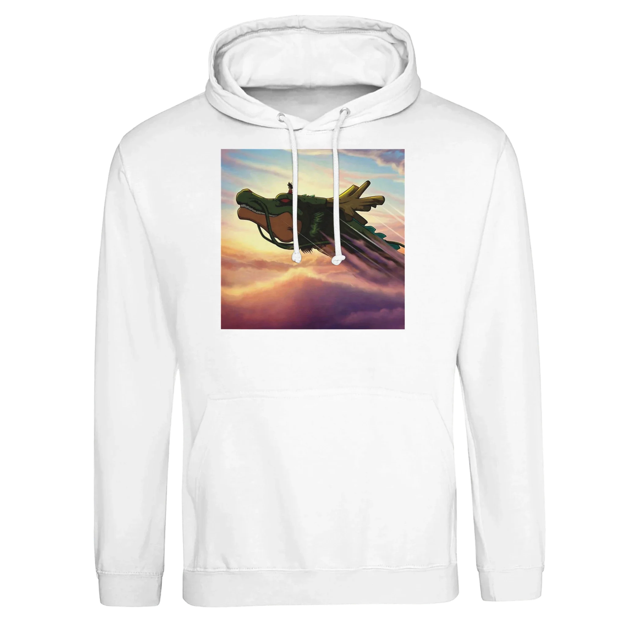 Drago Shenron Unisex Hoodie – Soft Cotton-Polyester Blend in Multiple Colors