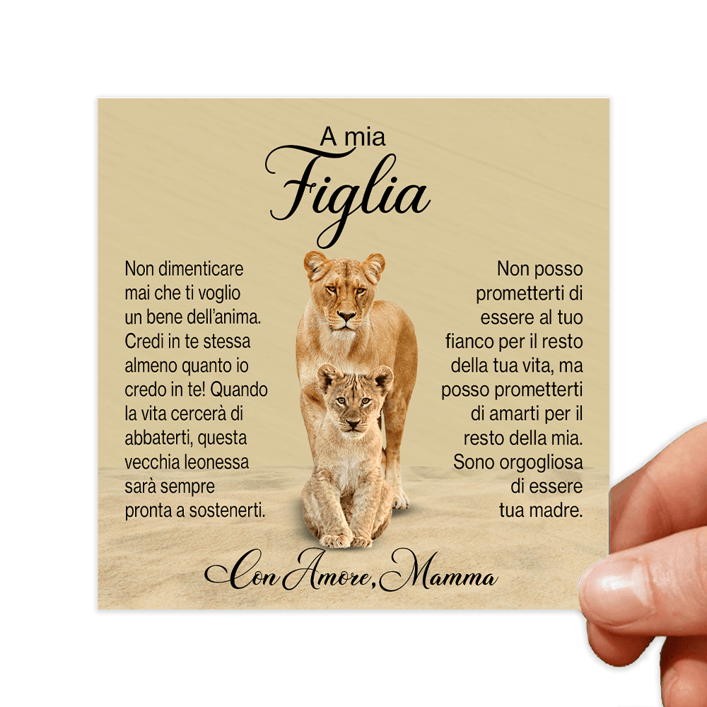 Cartoncini con dediche Donna