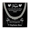 Collana da Uomo - Caro Papà Ti Vogliamo Bene.