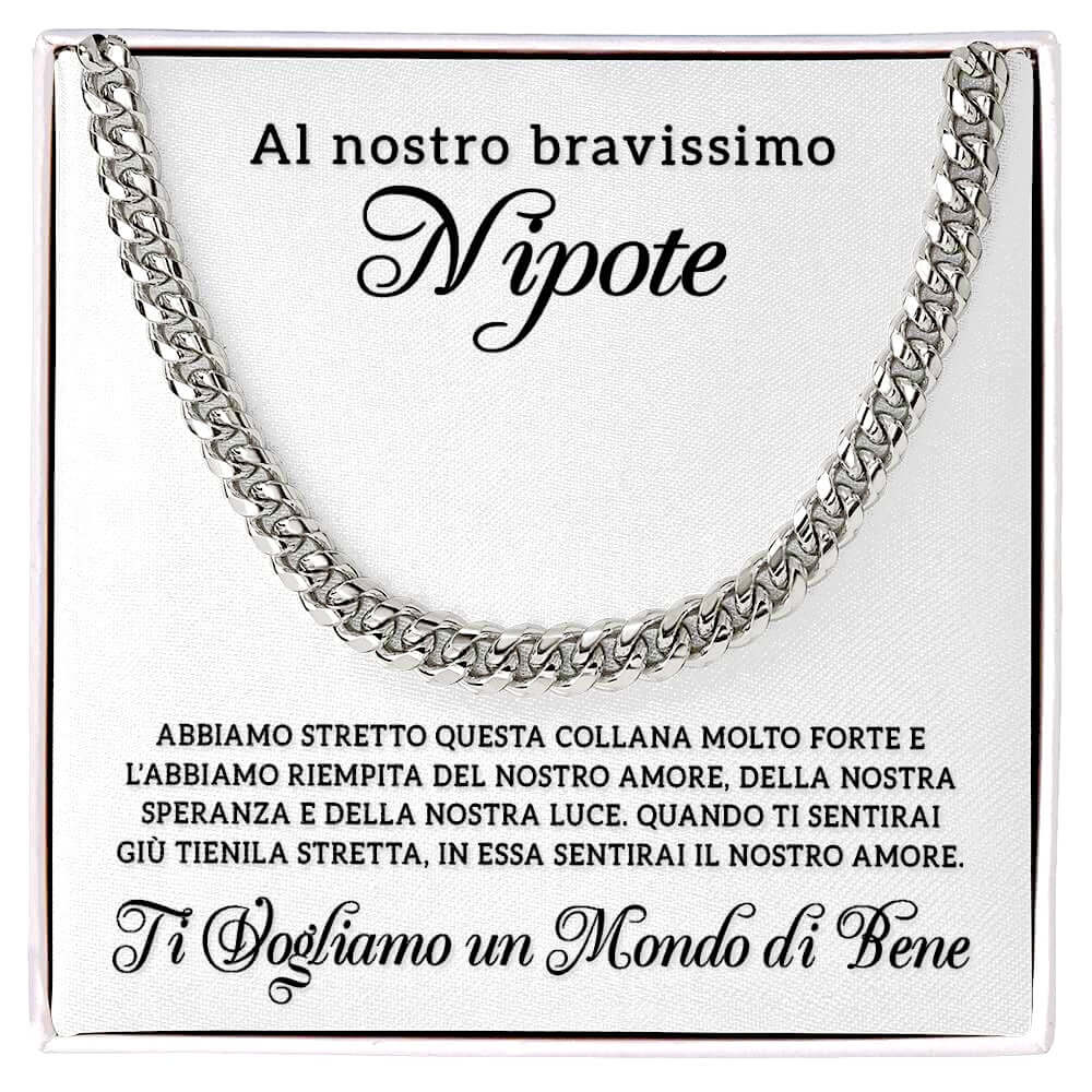 Collana da Uomo - Al Nostro Bravissimo Nipote.