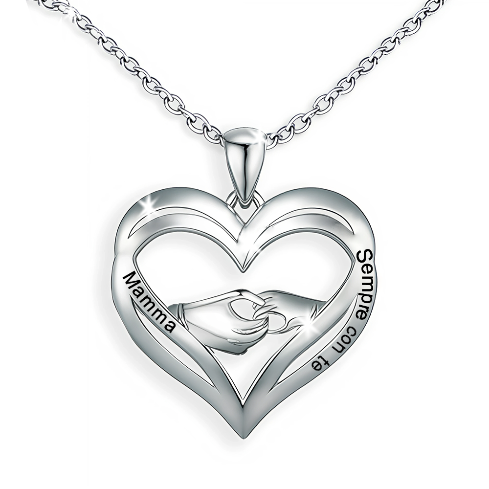 Collana da Donna in Argento Sterling 925 - Mamma, Sempre con Te