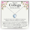 Collana Pietra di Luna in Argento Sterling 925 - Alla mia collega