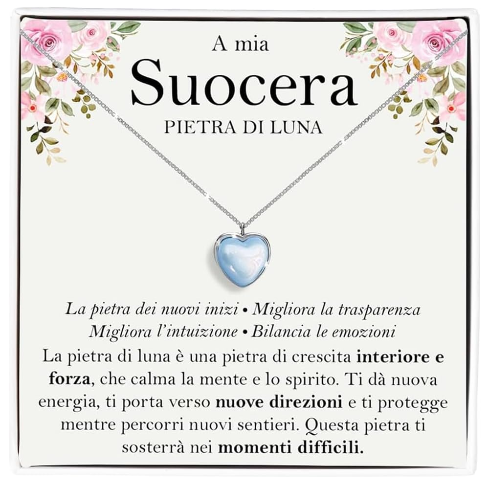 Collana Pietra di Luna in Argento Sterling 925 - A mia suocera