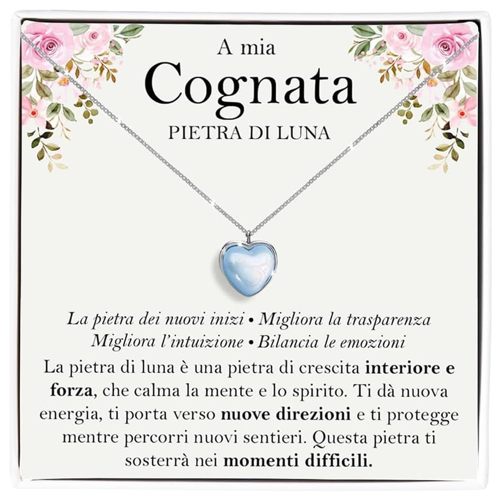 Collana Pietra di Luna in Argento Sterling 925 - A mia cognata
