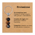 Portachiavi Con Cristalli Naturali Curativi - Protezione