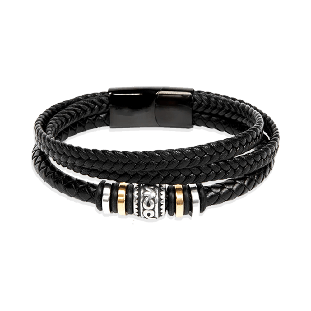 Bracciale Pelle Intrecciata di Alta Qualità