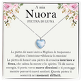 Collana Pietra di Luna in Argento Sterling 925 - A mia nuora