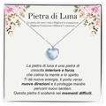 Collana Pietra di Luna in Argento Sterling 925 - Fiori e Pietra di luna