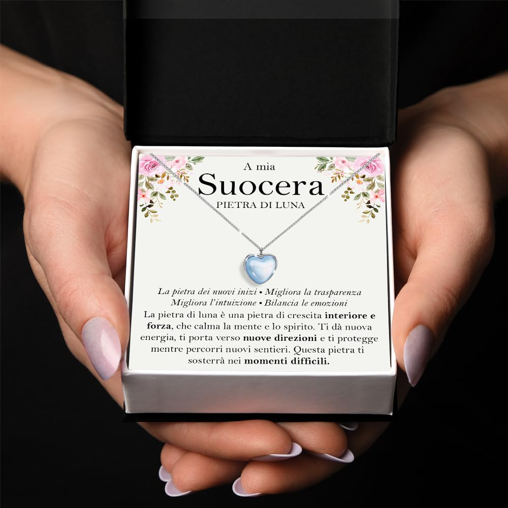 Collana Pietra di Luna in Argento Sterling 925 - A mia suocera