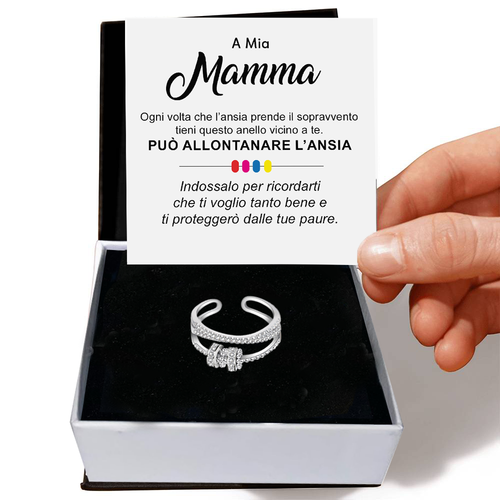 Anello da Donna in Argento Sterling 925 Per mia mamma - Ansia