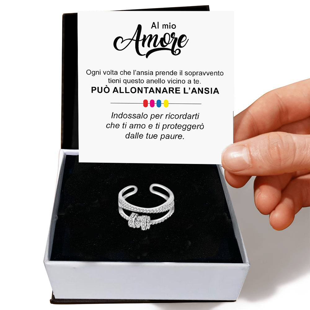 Anello da Donna in Argento Sterling 925 Per il mio amore - Ansia