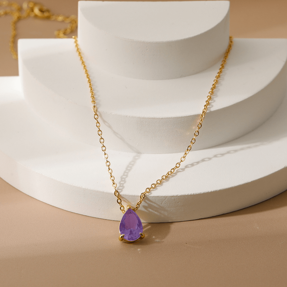 Collana con Pietra Ametista - Argento Sterling 925