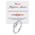 Anello Nodo da Donna in Argento Sterling 925 - Migliore Amica