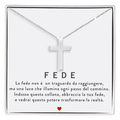 Collana Croce Uomo - Argento Sterling 295 - Messaggio di FEDE