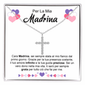Collana Croce Argento sterling 925 - Per La Mia Madrina